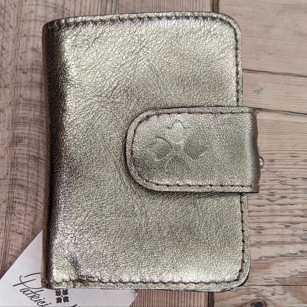 Patricia Nash Iberia Leather Wallet In Antique Gold​ - Picture 3 of 13